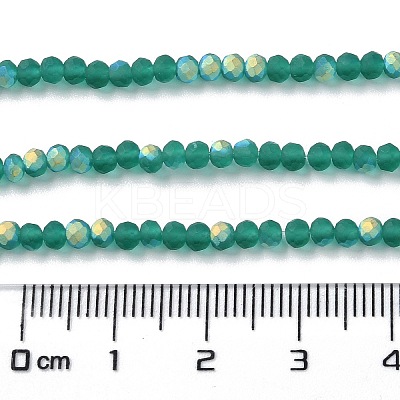 Imitation Jade Glass Beads Strands EGLA-A034-T2mm-MB18-1