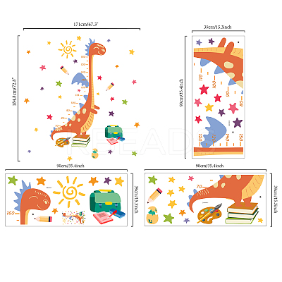 PVC Height Growth Chart Wall Sticker DIY-WH0232-031-1