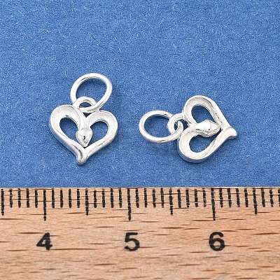 925 Sterling Silver Heart Charms STER-D302-03S-1