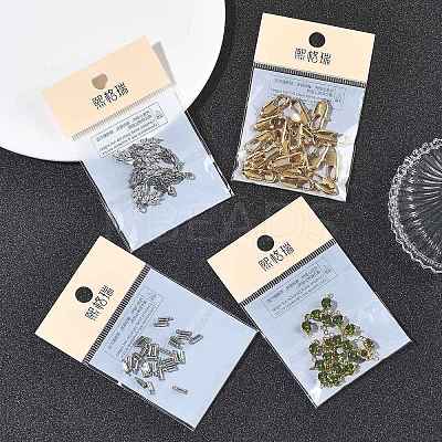SHEGRACE Brass Pave Clear Cubic Zirconia Flat Round Connector Charms XGRQ3D332-501P-1