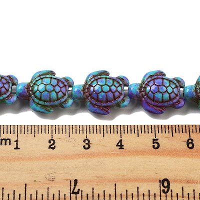 Synthetic Turquoise Dyed Beads Strands X-G-P507-05M-1