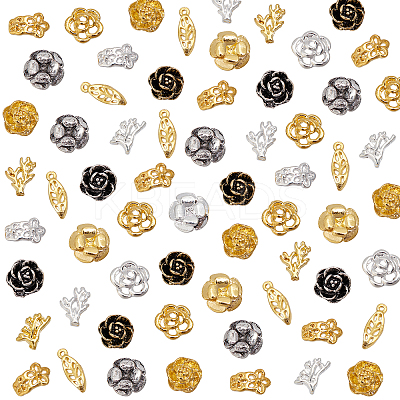 160 Pcs Alloy Cabochons MRMJ-OC0001-66-1
