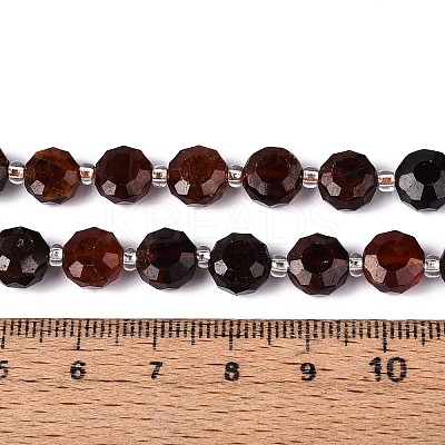 Natural Garnet Beads Strands G-B153-B22-1