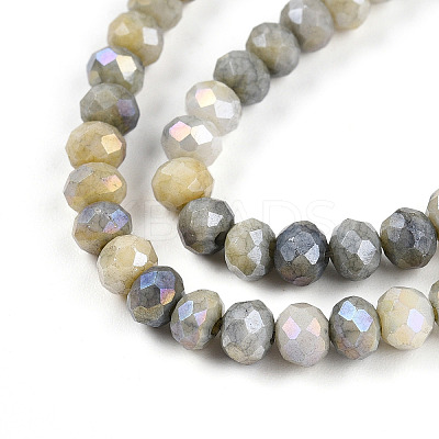 Ombre Effect Dyed Glass Beads Strands GLAA-C023-02-C11-A-1