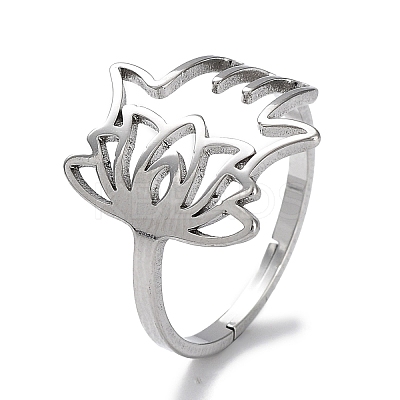 Non-Tarnish 304 Stainless Steel Adjustable Rings RJEW-B047-07P-1