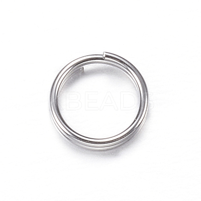 Tarnish Resistant 201 Stainless Steel Split Rings X-STAS-P092-03-1
