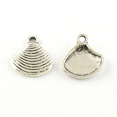 Shell Tibetan Style Alloy Pendants TIBEP-R344-41AS-LF-1