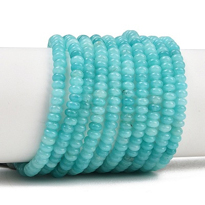 Natural White Jade Beads Strands G-L635-A02-4x2mm-08-1