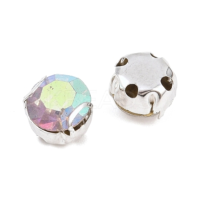 Flat Round Sew on Rhinestone Montee Beads STAS-B107-01D-02S-1