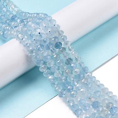 Natural Aquamarine Beads Strands G-H278-05-1