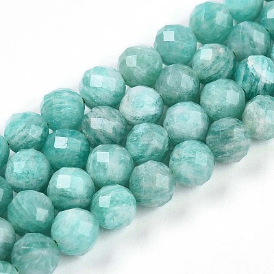 Natural Amazonite Beads Strands G-S345-6mm-25-1