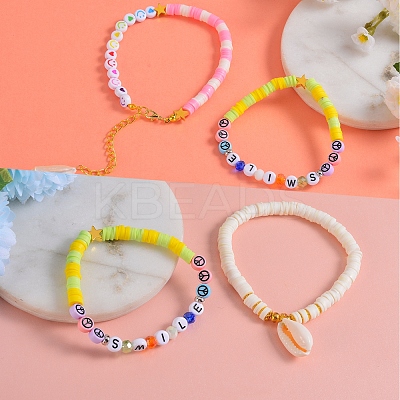 DIY Polymer Clay Beads Jewelry Set Making Kit DIY-SZ0005-89-1