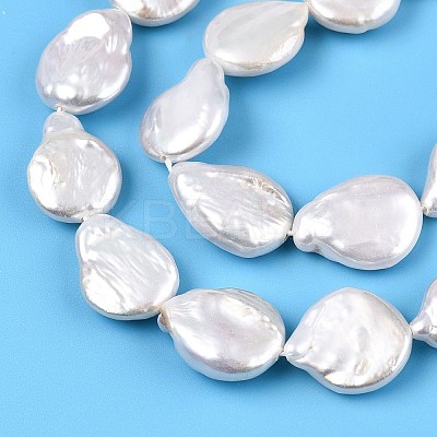 Natural Keshi Pearl Beads Strands PEAR-S018-02K-1
