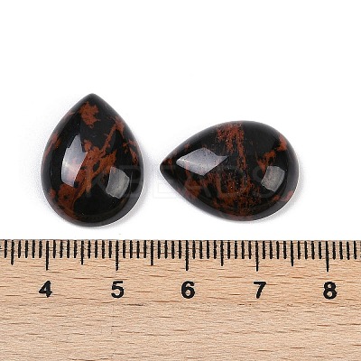 Natural Mahogany Obsidian Cabochons G-H094-01A-30-1