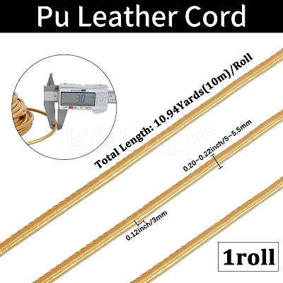 10M Flat PU Leather Cord WL-GF0001-33B-1