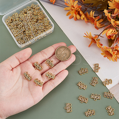 80Pcs Tibetan Style Zinc Alloy Chandelier Components Links FIND-PH0023-04AG-1