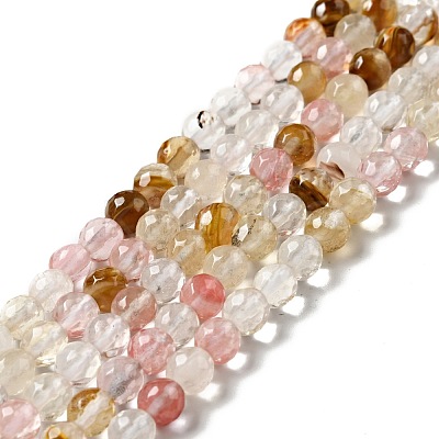 Cherry Quartz Glass Beads Strands G-P476-01B-01-1