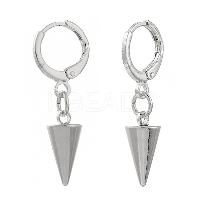 Brass Huggie Hoop Earring EJEW-JE04248-01-1