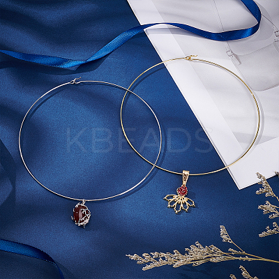 4Pcs 2 Colors 304 Stainless Steel Choker Necklace Making NJEW-UN0001-80-1