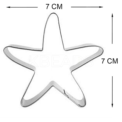 Tarnish Resistant 304 Stainless Steel Cookie Cutters DIY-E012-07B-1