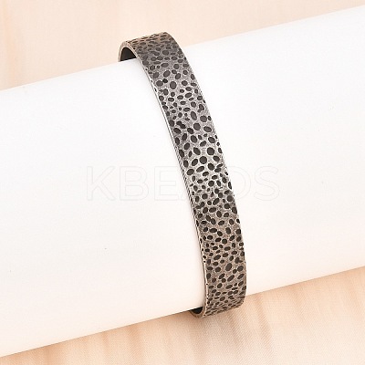 316 Surgical Stainless Steel Cuff Bangles BJEW-C125-07AS-1
