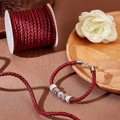 10M Round Imitation Leather Braided Cords LC-WH0008-03D-1