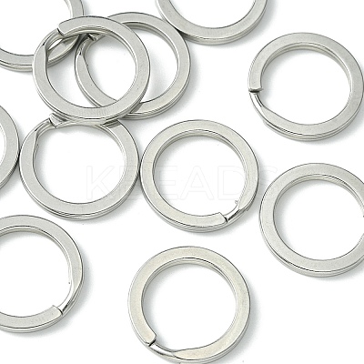 10Pcs 304 Stainless Steel Keychain Clasps KEYC-YW0001-03-1