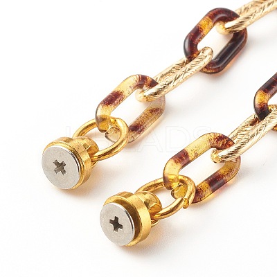 Acrylic & Aluminum Cable Chains Phone Case Chain HJEW-JM00480-01-1