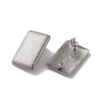 Non-Tarnish 304 Stainless Stud Earring Findings STAS-M314-02A-P-1