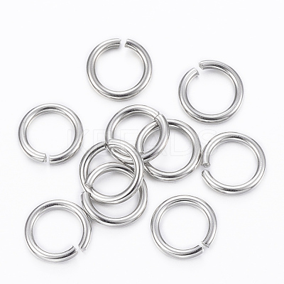 304 Stainless Steel Open Jump Rings X-STAS-H555-05P-1