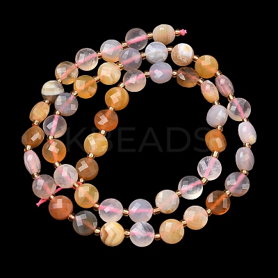 Natural Red Agate Beads Strands G-K389-B90-01-1