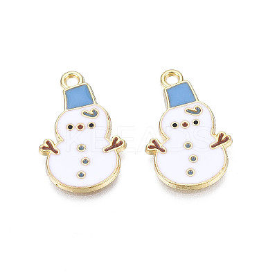 Rack Plating Alloy Enamel Pendants X-ENAM-N055-165-1