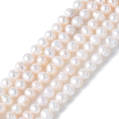 Natural Cultured Freshwater Pearl Beads Strands PEAR-I007-07N-03A-1