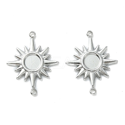 Non-Tarnish 304 Stainless Steel Cabochon Connector Settings STAS-L269-066P-1