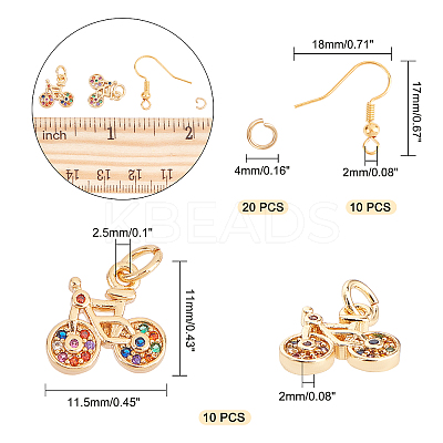 DIY Dangle Earring Making Kits DIY-AR0001-58-1