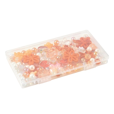 100Pcs 19 Styles Transparent & Opaque Acrylic Beads MACR-FS0002-37-1