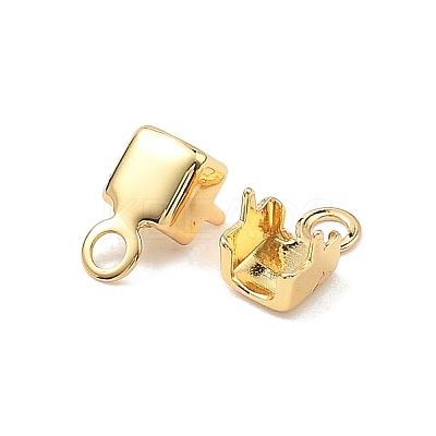 SHEGRACE Brass Folding Crimp Ends XGRQ1U806-367G-1