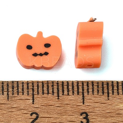 Halloween Theme Handmade Polymer Clay Beads CLAY-M005-02-1
