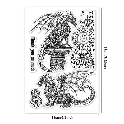 Summer Theme PVC Plastic Clear Stamps DIY-WH0631-0568-1