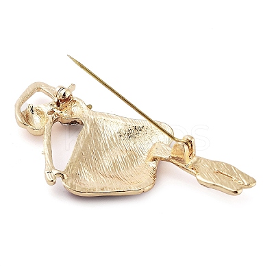 Zinc Alloy Crystal Rhinestone Brooches JEWB-I031-08B-1