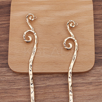 Alloy Vine Hair Sticks OHAR-PW0006-14B-1