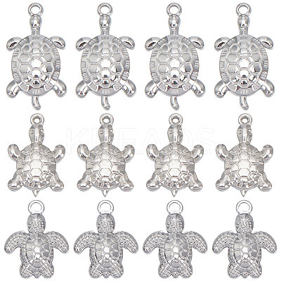 30Pcs 3 Style Stainless Steel Pendant STAS-SC0004-58-1