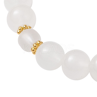 2Pcs 2 Styles Glass Round Beads Stretch Bracelets BJEW-JB11867-1