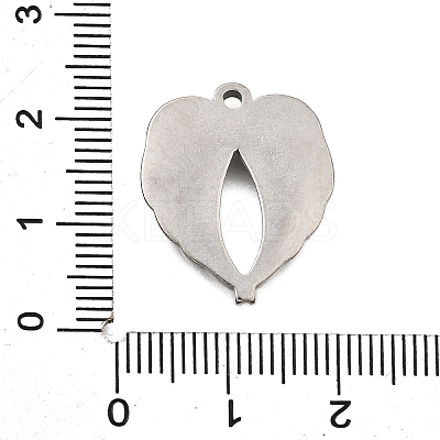 304 Stainless Steel Pendants STAS-Q362-10P-1
