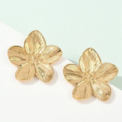 Non-Tarnish 304 Stainless Steel Stud Earrings X-STAS-L024-004G-02-1