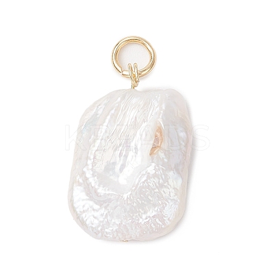 Natural Cultured Freshwater Pearl Pendants PALLOY-JF04281-1