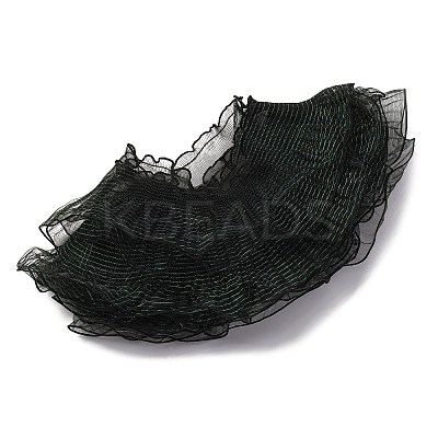 Polyester Organza Ruffled Pleated Lace Fabric Trim OCOR-WH0070-15D-1