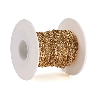 Ion Plating(IP) 304 Stainless Steel Twisted Chain Curb Chains CHS-H007-29G-1