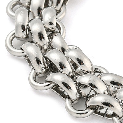 Tarnish Resistant 304 Stainless Steel Link Chain Bracelets BJEW-P315-01A-P-1
