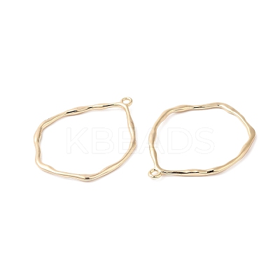 Brass Open Back Bezel KK-O144-03G-1